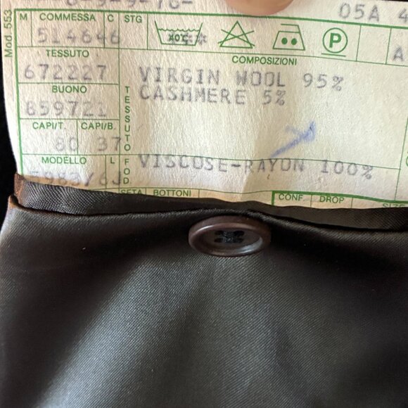 Mani by by Giorgio Armani Wool Cashmere Overcoat – Size 46 - Picture 10 of 11